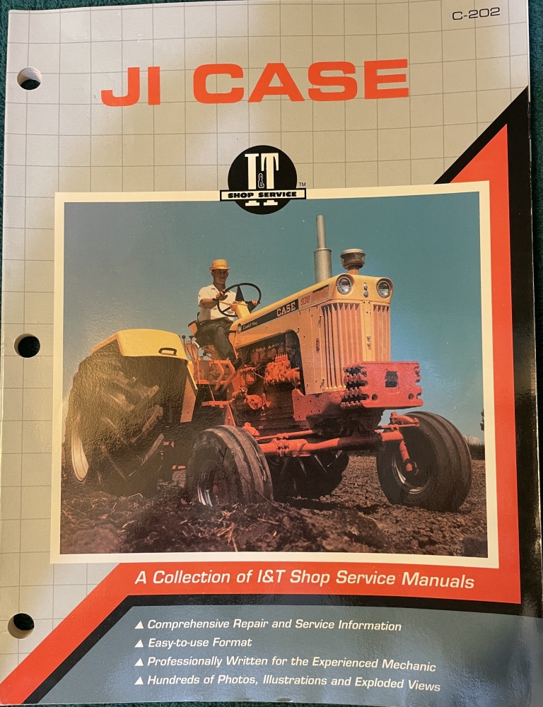 CASE TRACTOR SHOP MANUAL